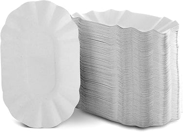 Vivopack Cuencos de cartón de 17 x 10,5 x 3 cm, 250 unidades para patatas fritas, cuencos para salchichas, cuencos de cartón, cuencos desechables, cuencos para comida para dedos, vajilla desechable
